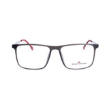 Square Metalic Gray Eyeglasses