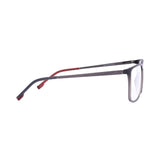 Square Metalic Gray Eyeglasses