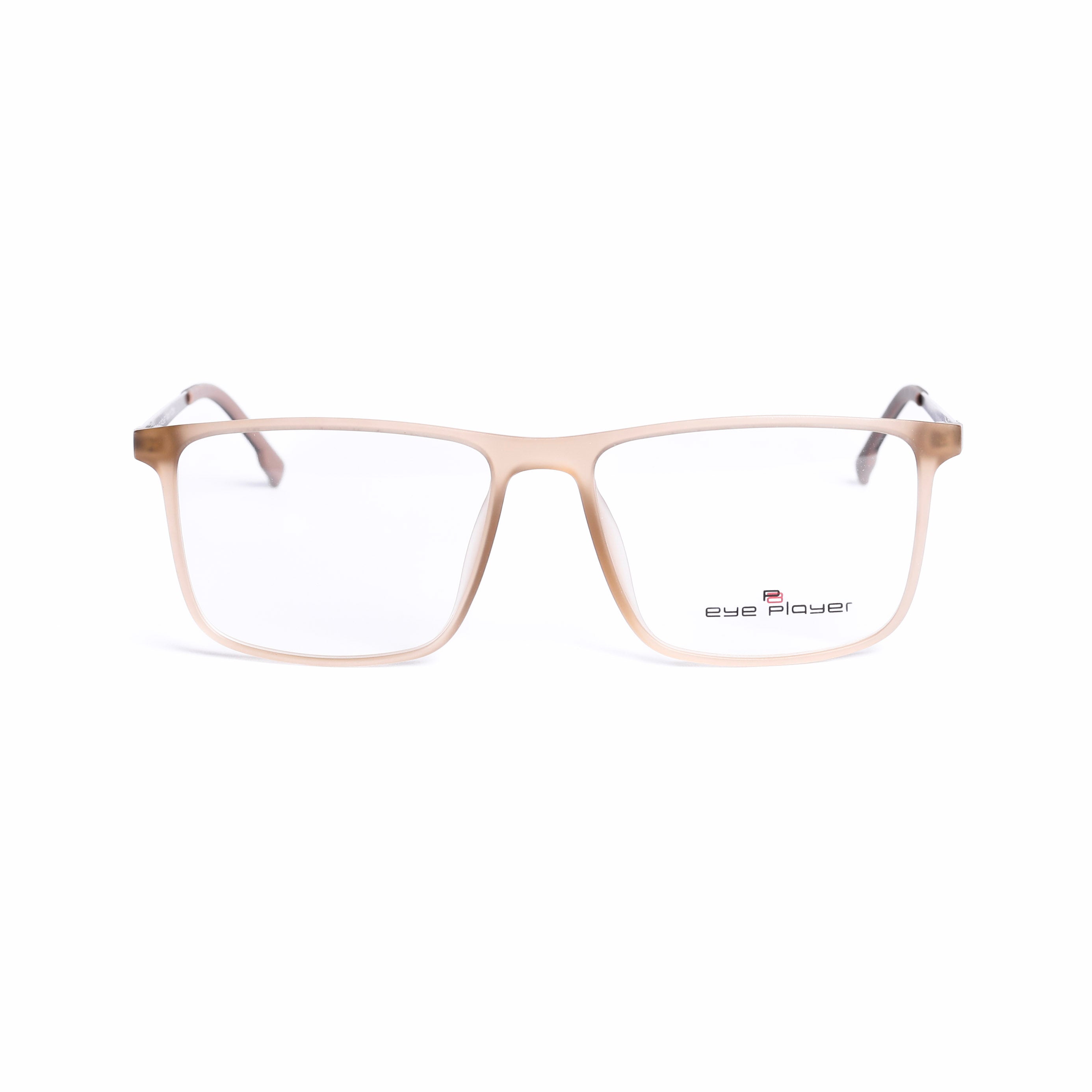 Square Beige Eyeglasses