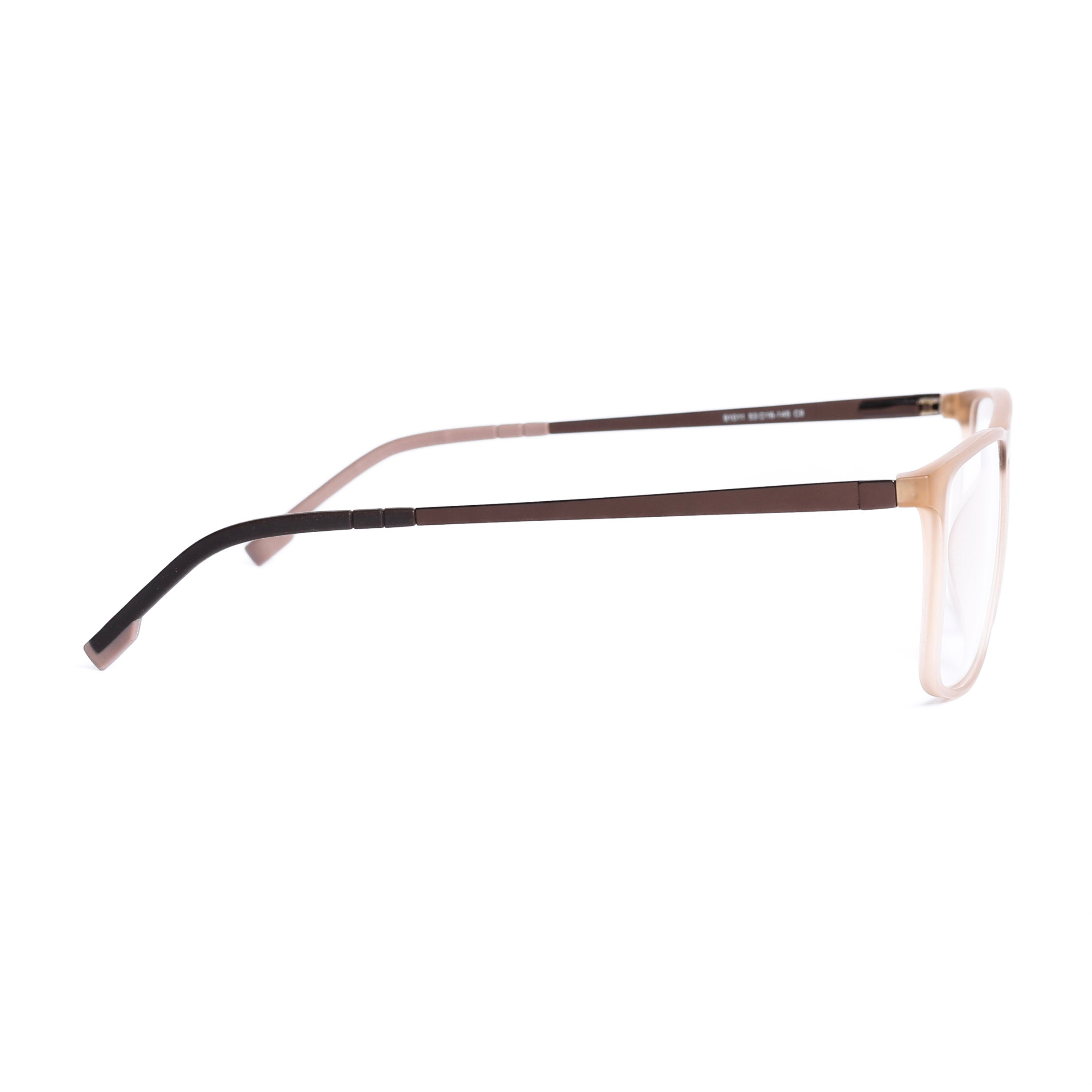 Square Beige Eyeglasses