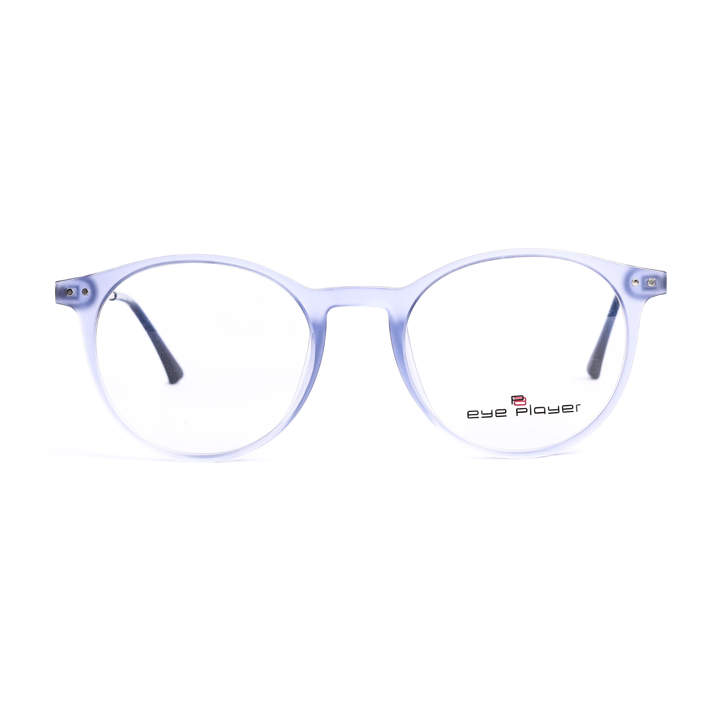 Round Light Blue Eyeglasses