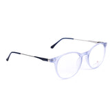 Round Light Blue Eyeglasses