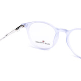 Round Light Blue Eyeglasses