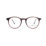 Round Brown Eyeglasses