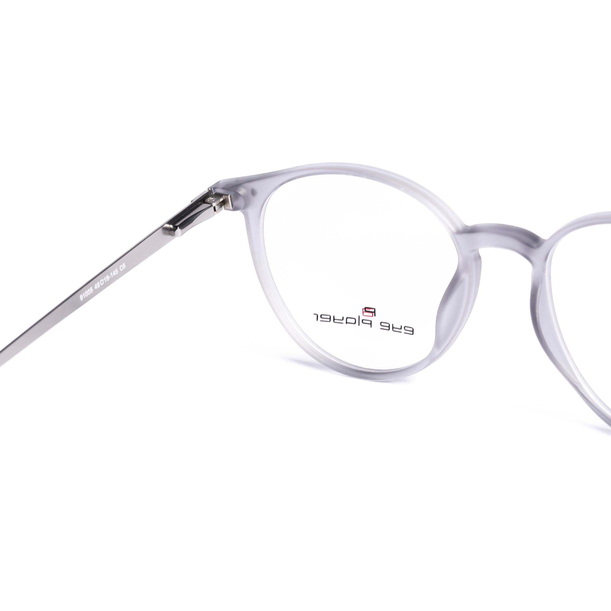 Round Gray Eyeglasses