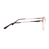 Round Biege Eyeglasses
