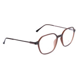 Hoxagon Brown Eyeglasses