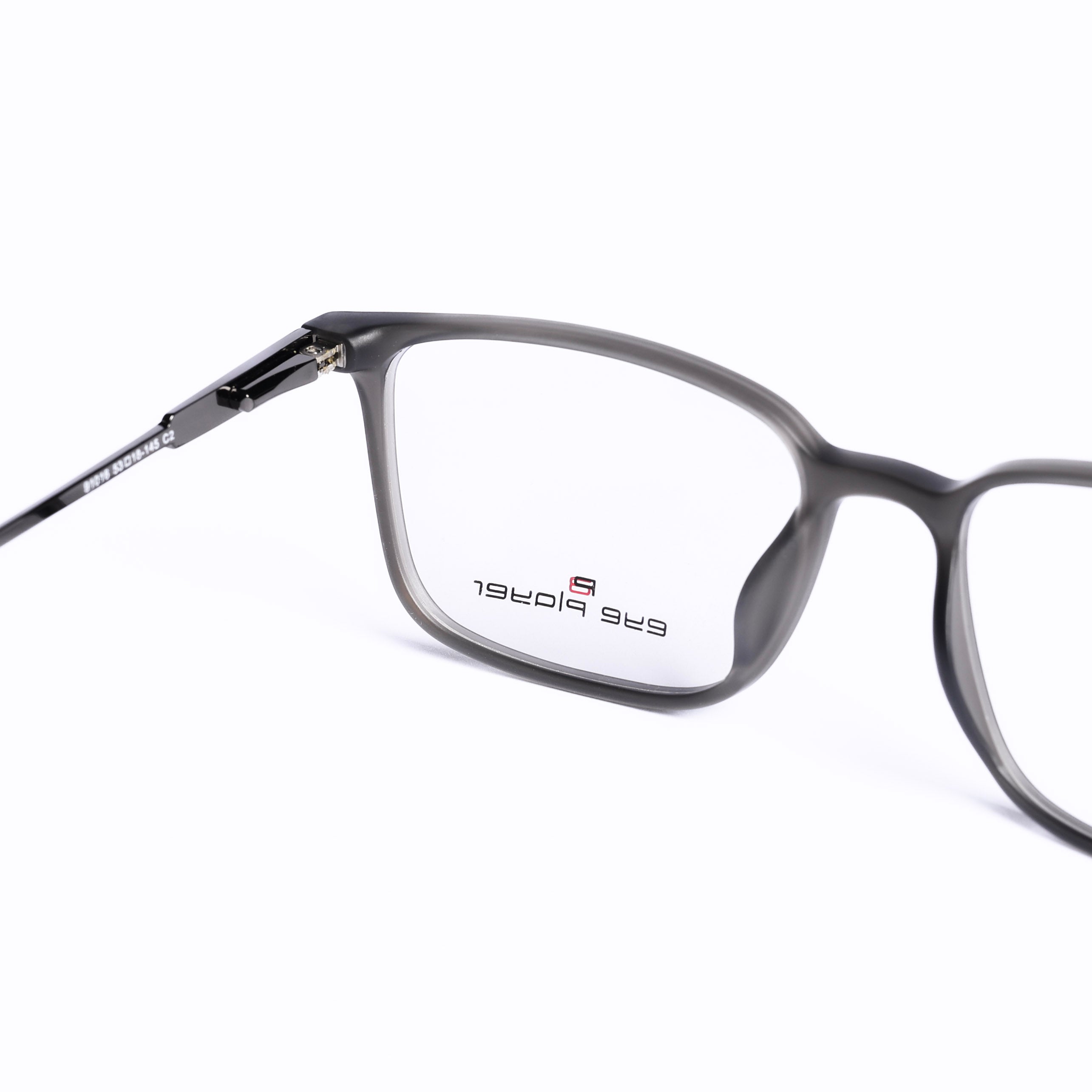 Square Dark Gray Eyeglasses
