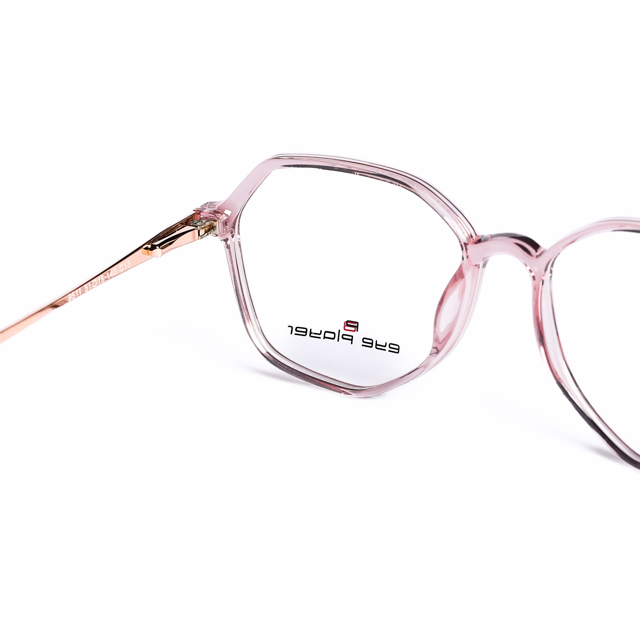 Hoxagon Pink Eyeglasses