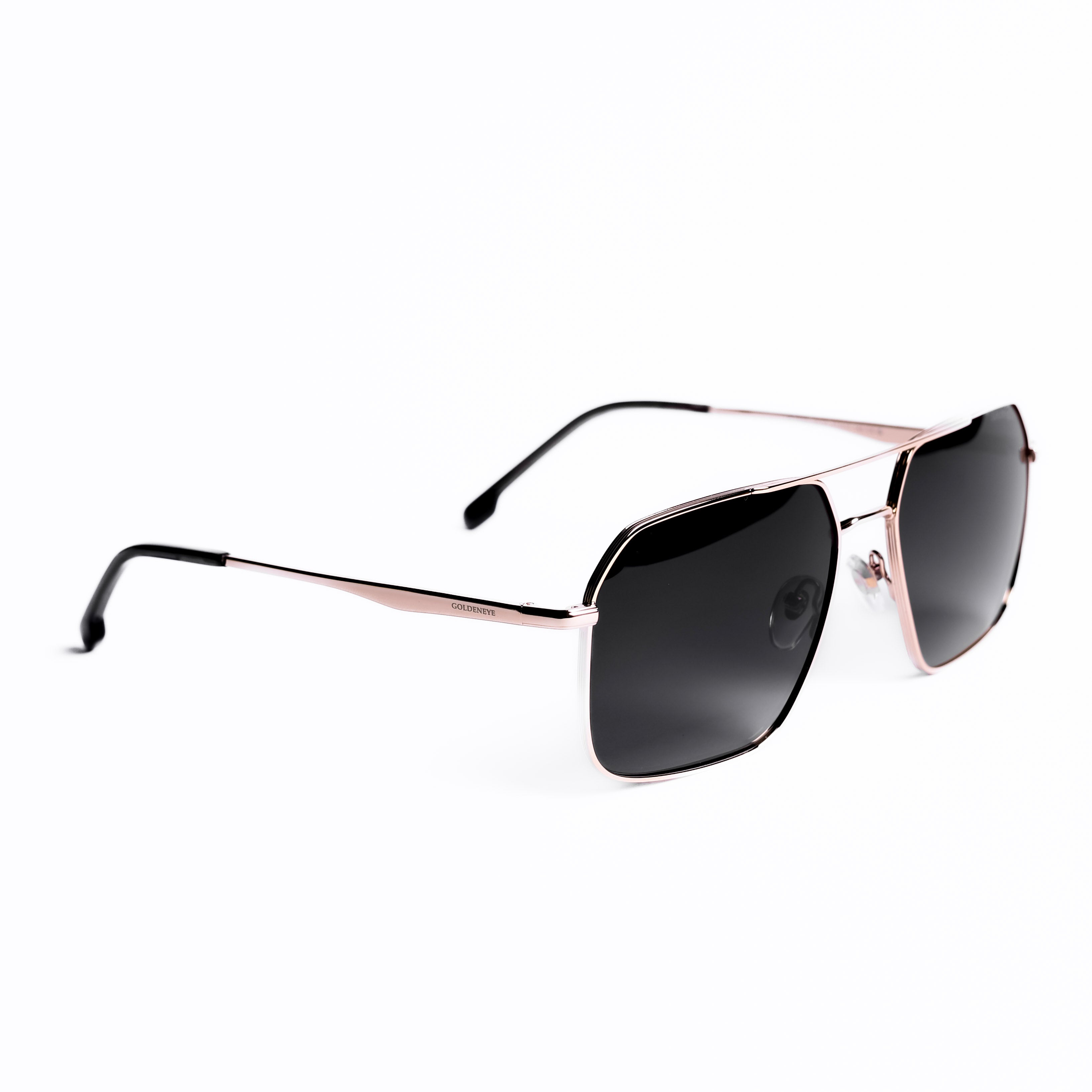 نظارات شمسية مربع ذهبي