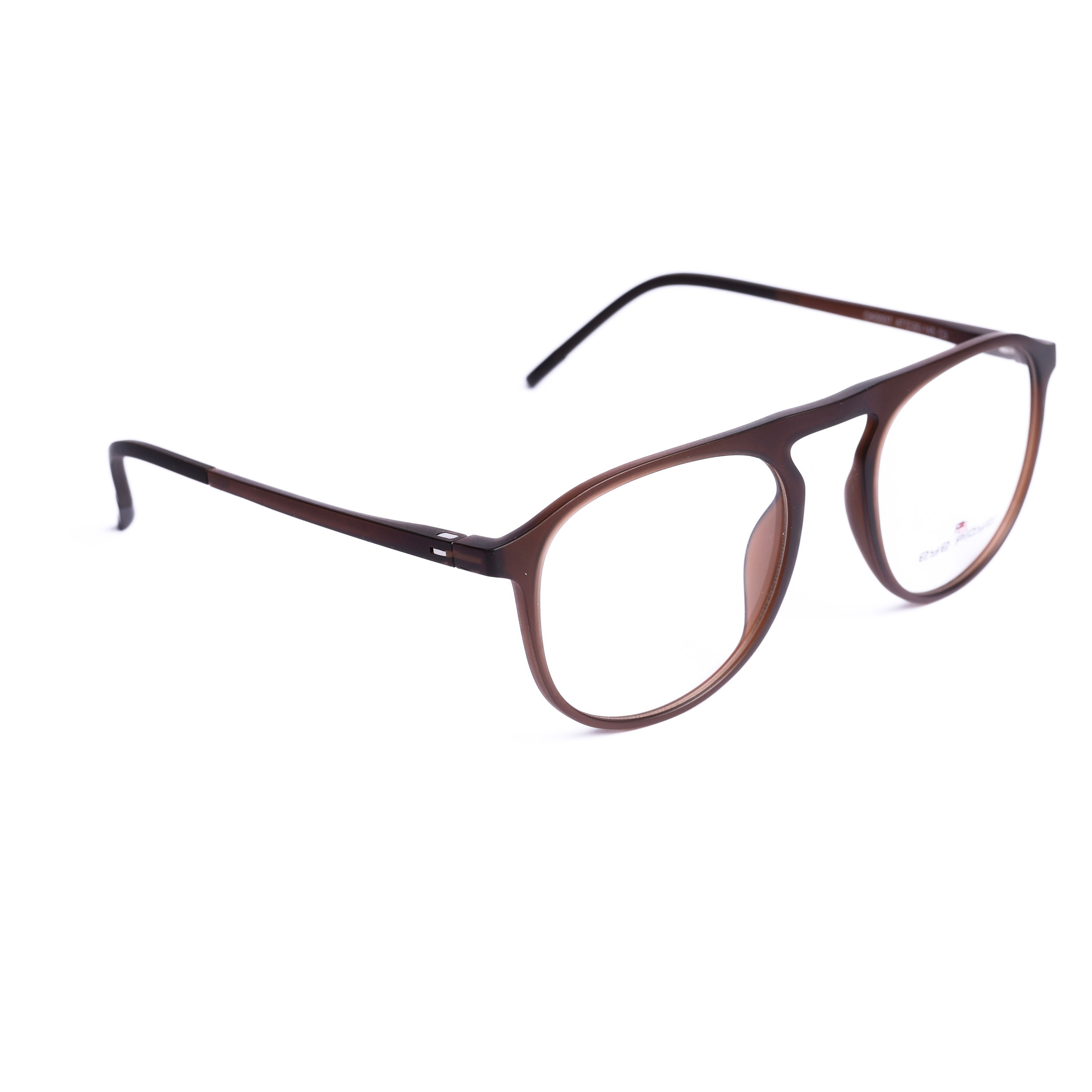 نظارات طبية بني دائري