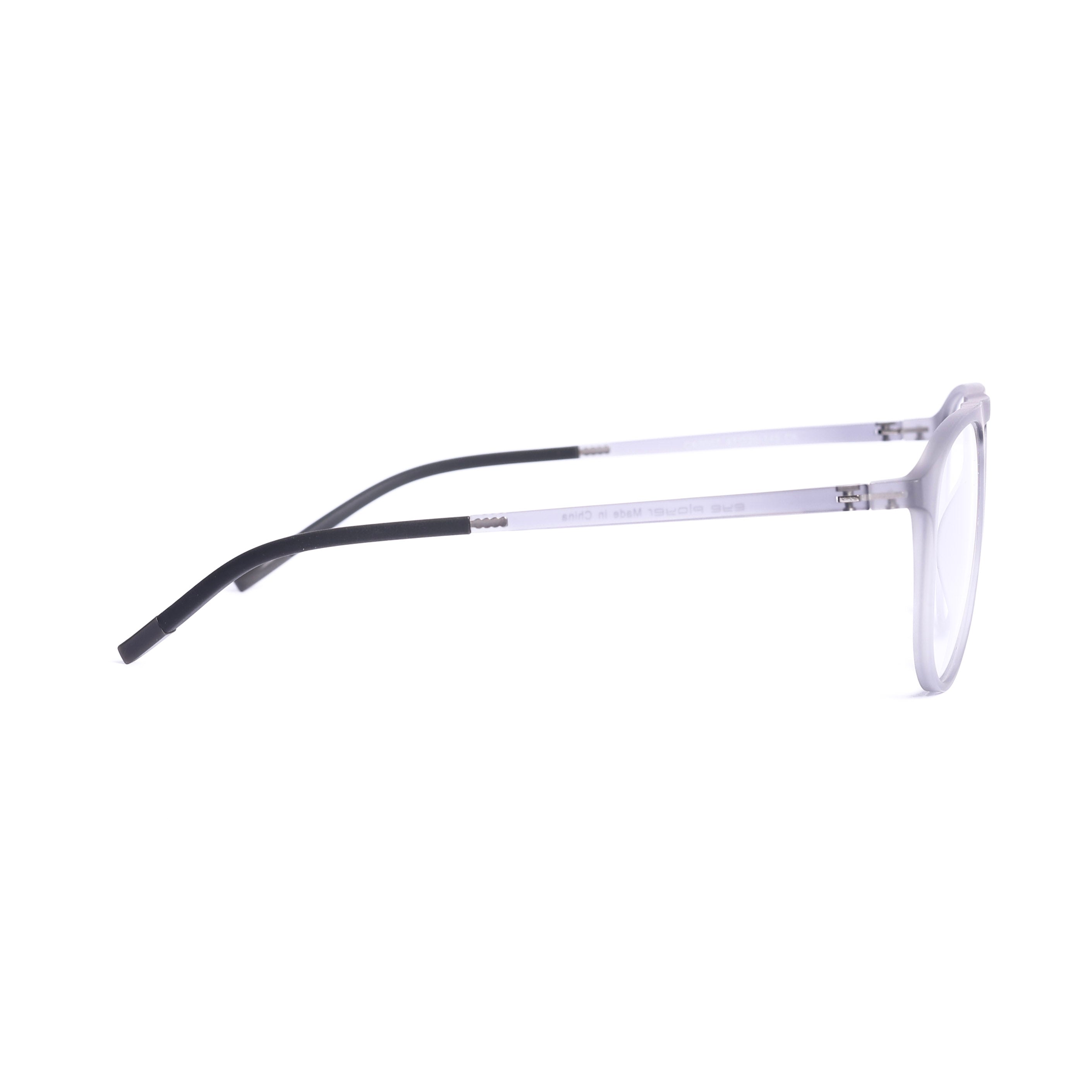 Round Gray Eyeglasses