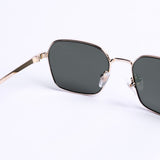 نظارات شمسية مربع ذهبي
