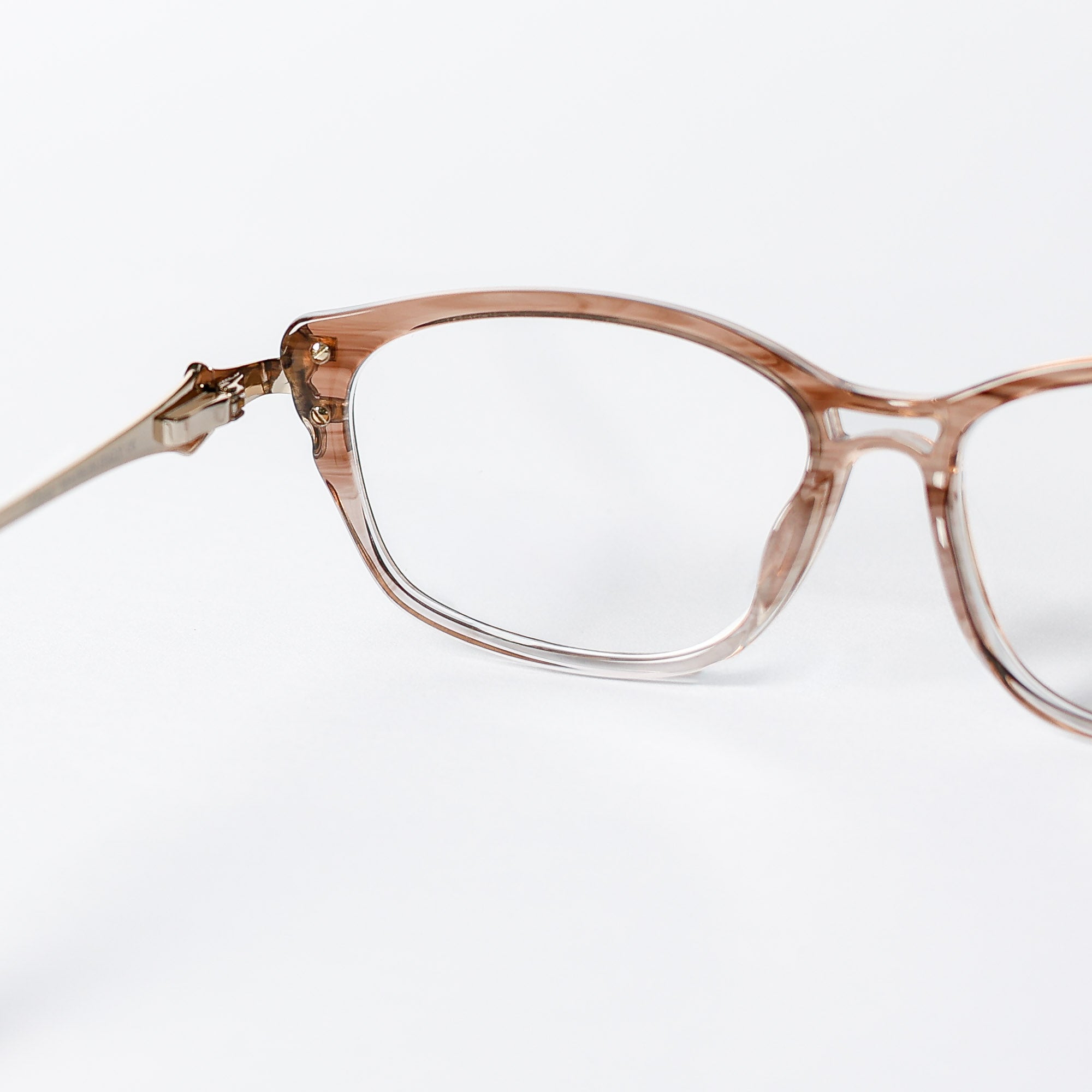 Cat Eye Beige Eyeglasses