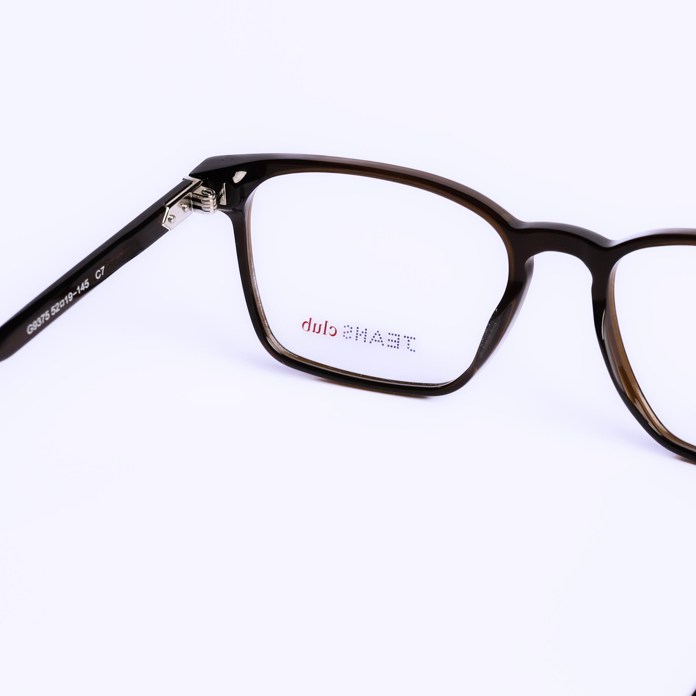 Square Dark Brown Eyeglasses