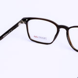 Square Dark Brown Eyeglasses