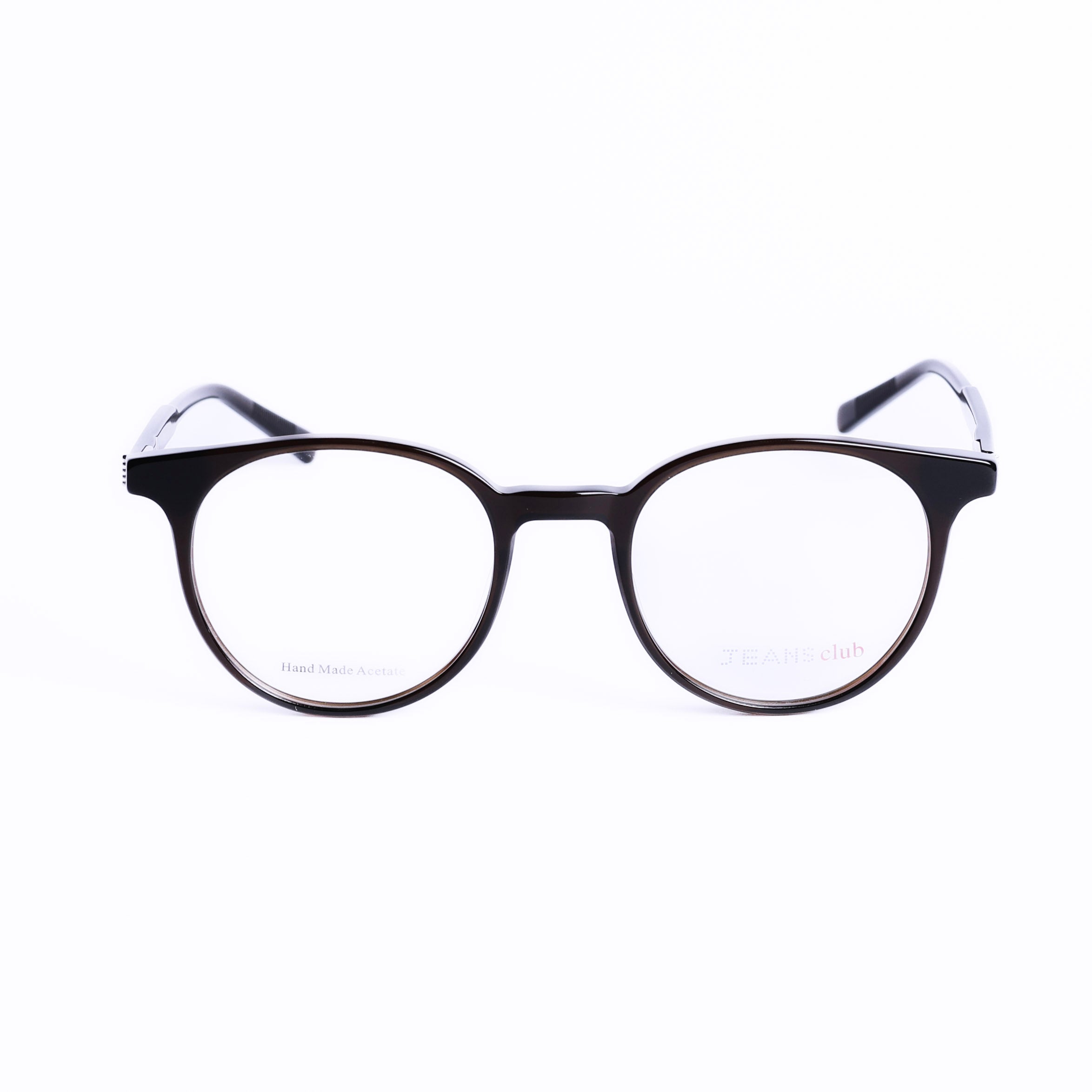 Round Dark Brown Eyeglasses