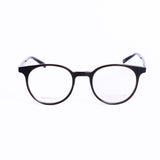 Round Dark Brown Eyeglasses