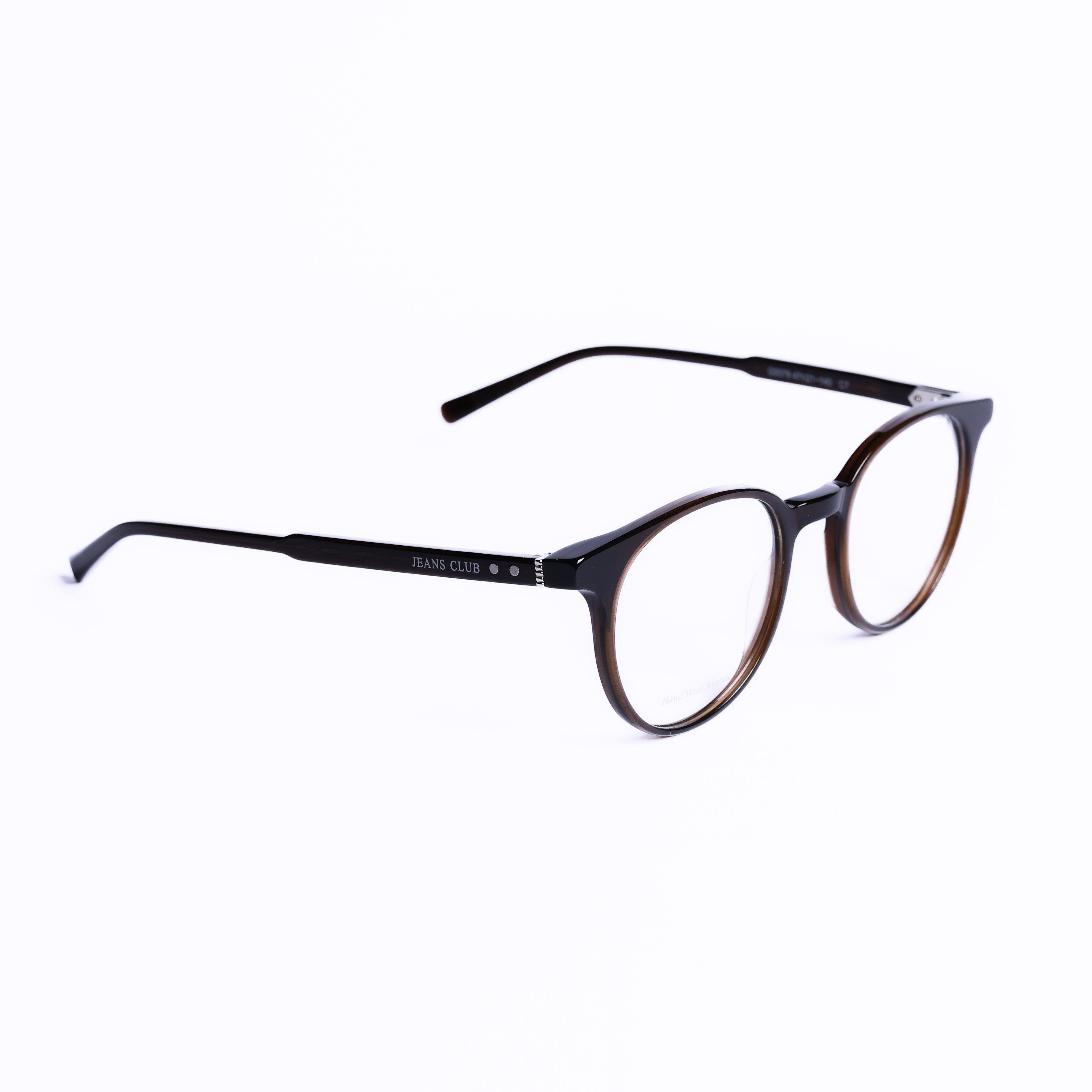 Round Dark Brown Eyeglasses