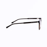 Round Dark Brown Eyeglasses