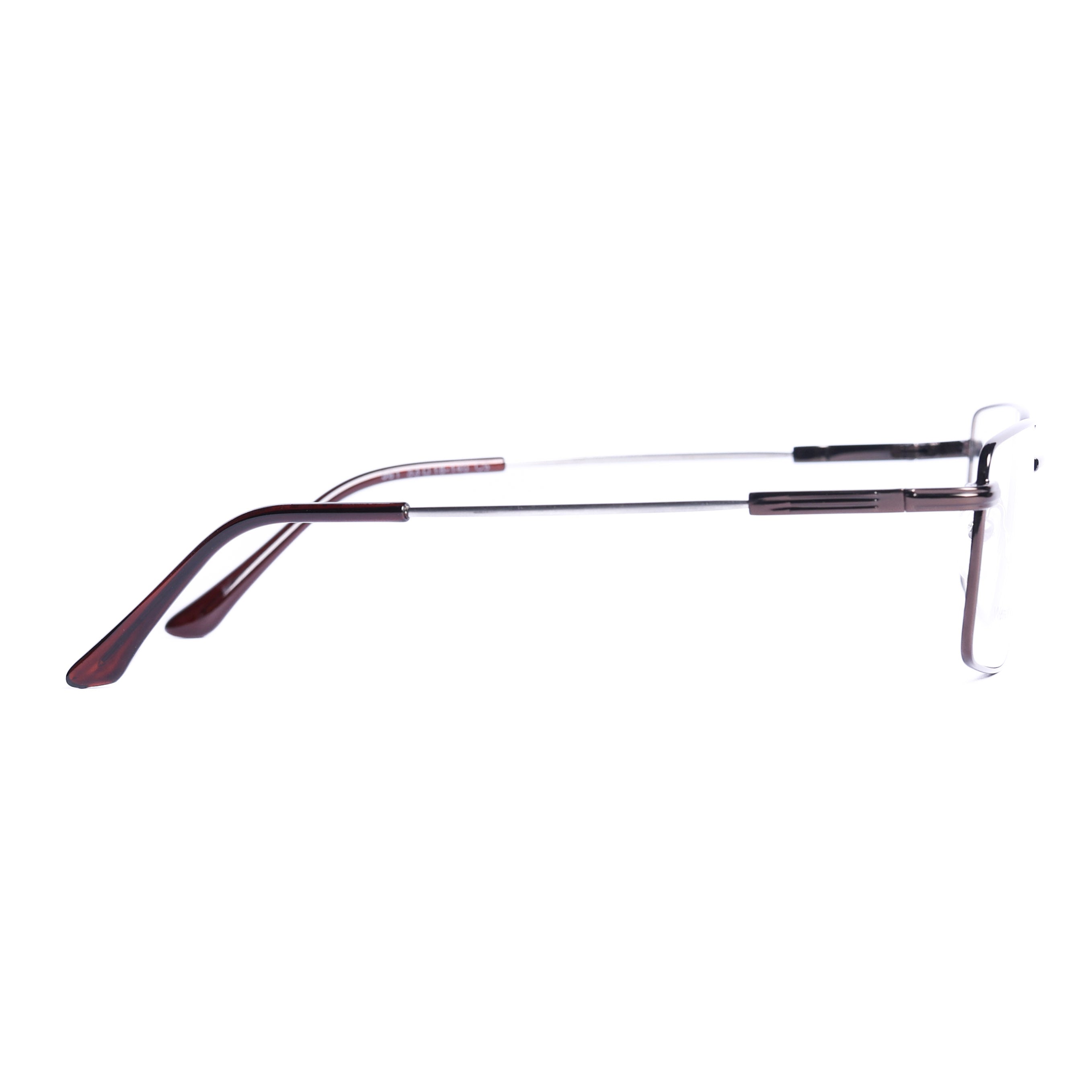 Rectangular Dark Brown Eyeglasses