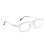 Rectangular Black On Pale Gold Eyeglasses