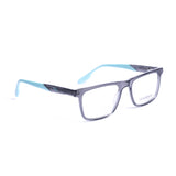 Square Transparent Blue Eyeglasses