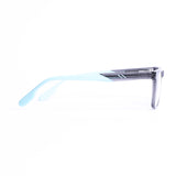 Square Transparent Blue Eyeglasses