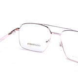 Square Pale Gold Eyeglasses