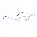 Oval Light Gray Eyeglasses
