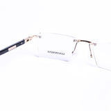 Rectangular Pale Gold Eyeglasses