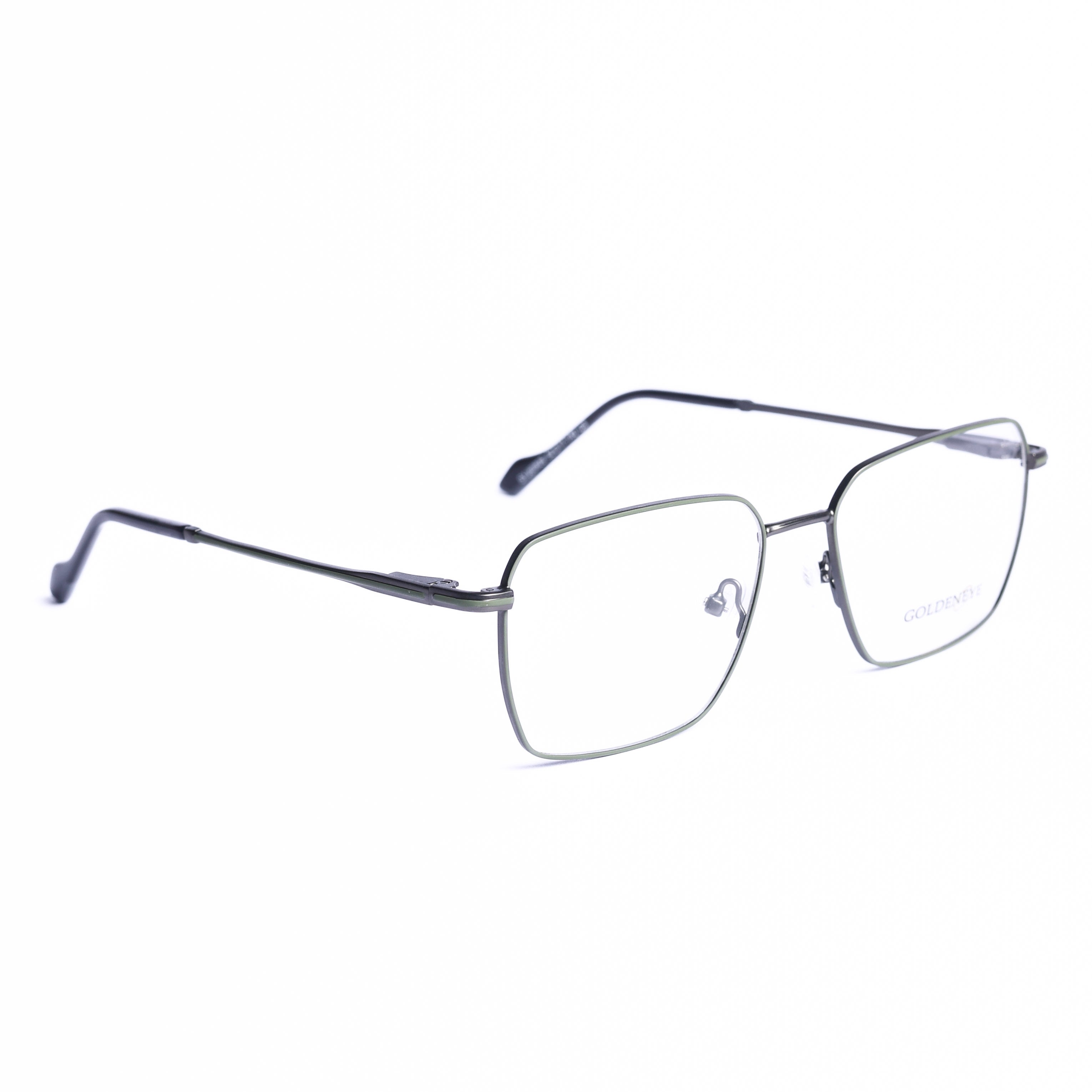 Square Light Green Eyeglasses