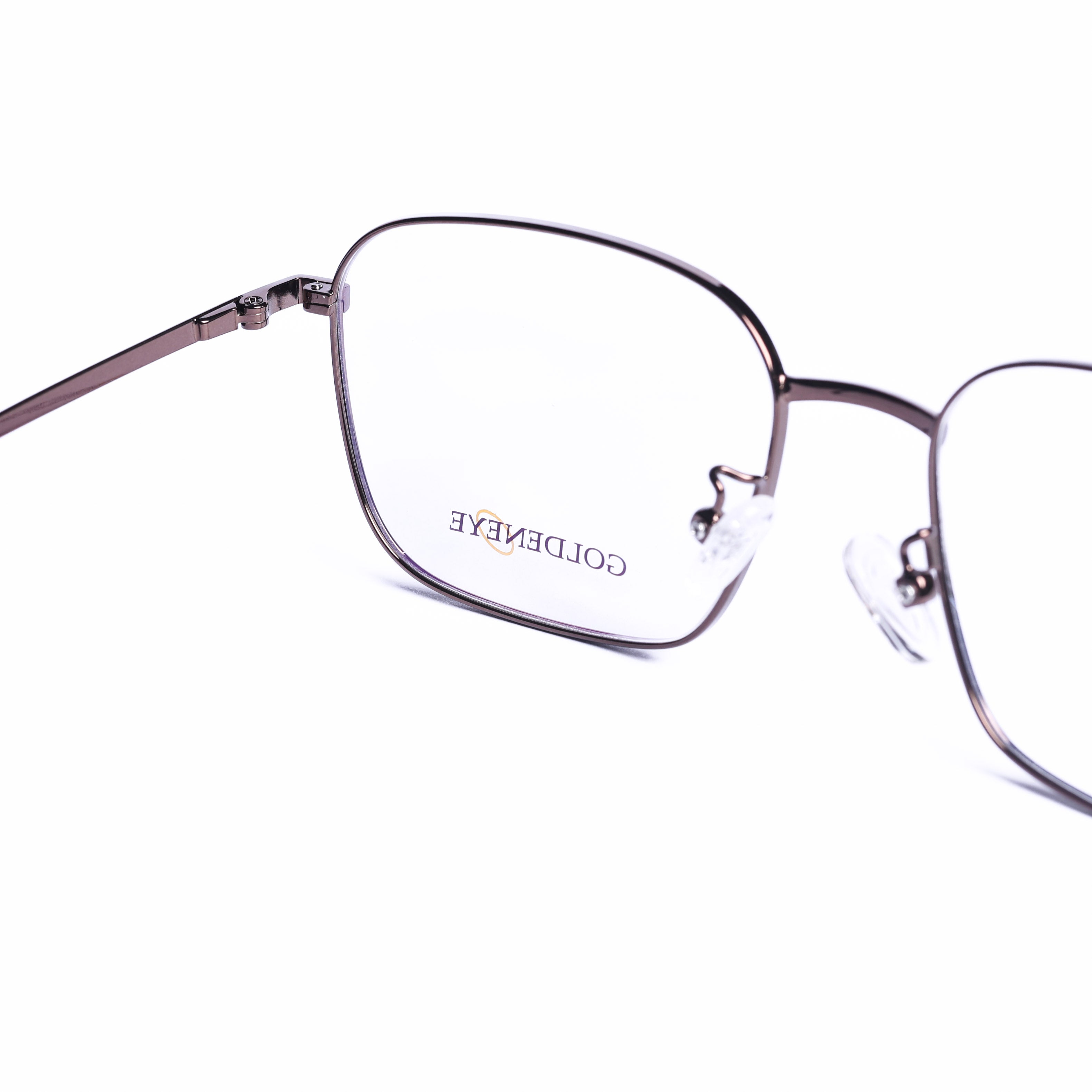 Square Dark Brown Eyeglasses