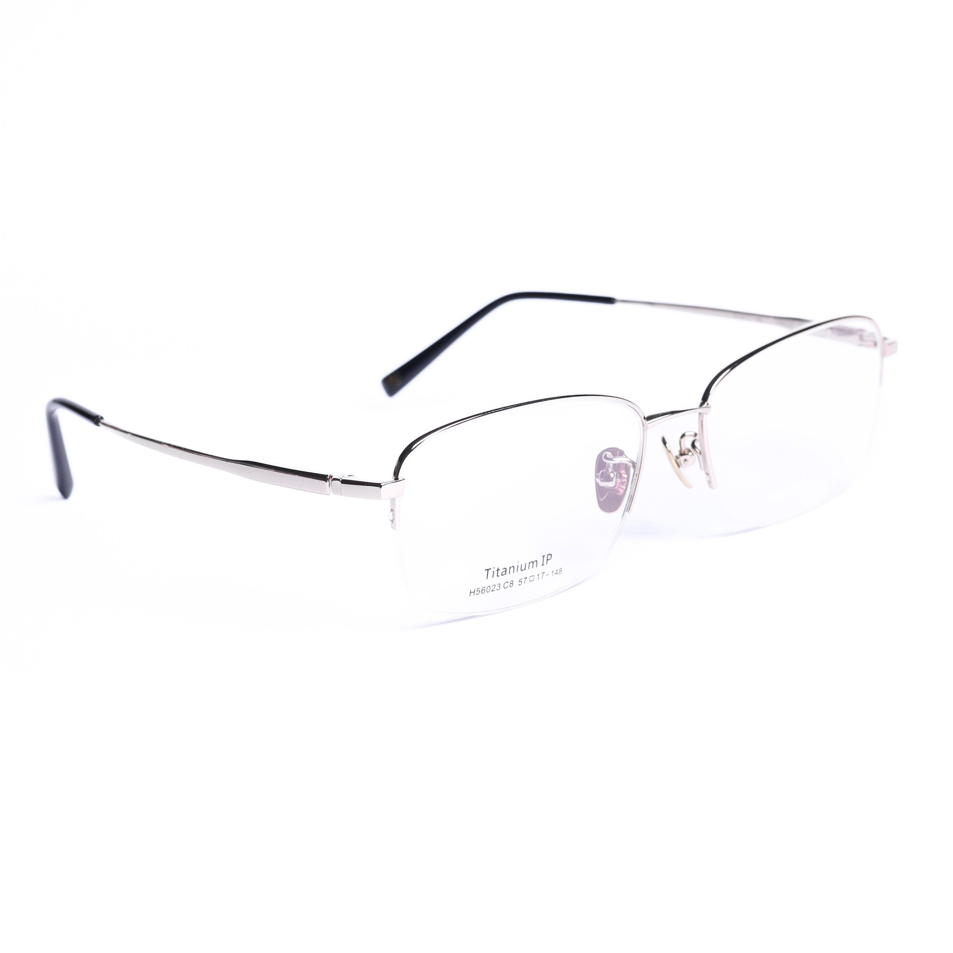 Rectangular Pale Gold Eyeglasses