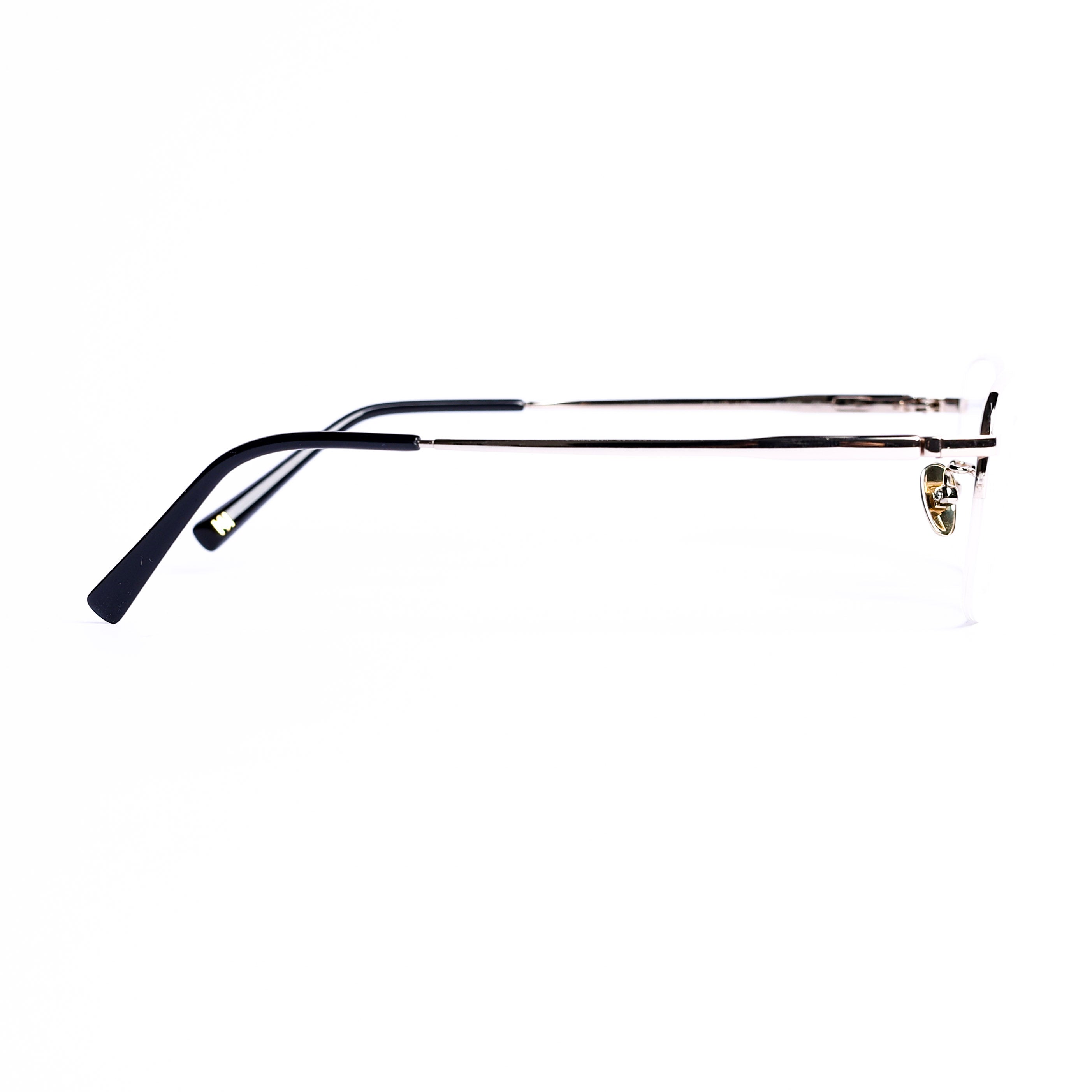 Rectangular Pale Gold Eyeglasses