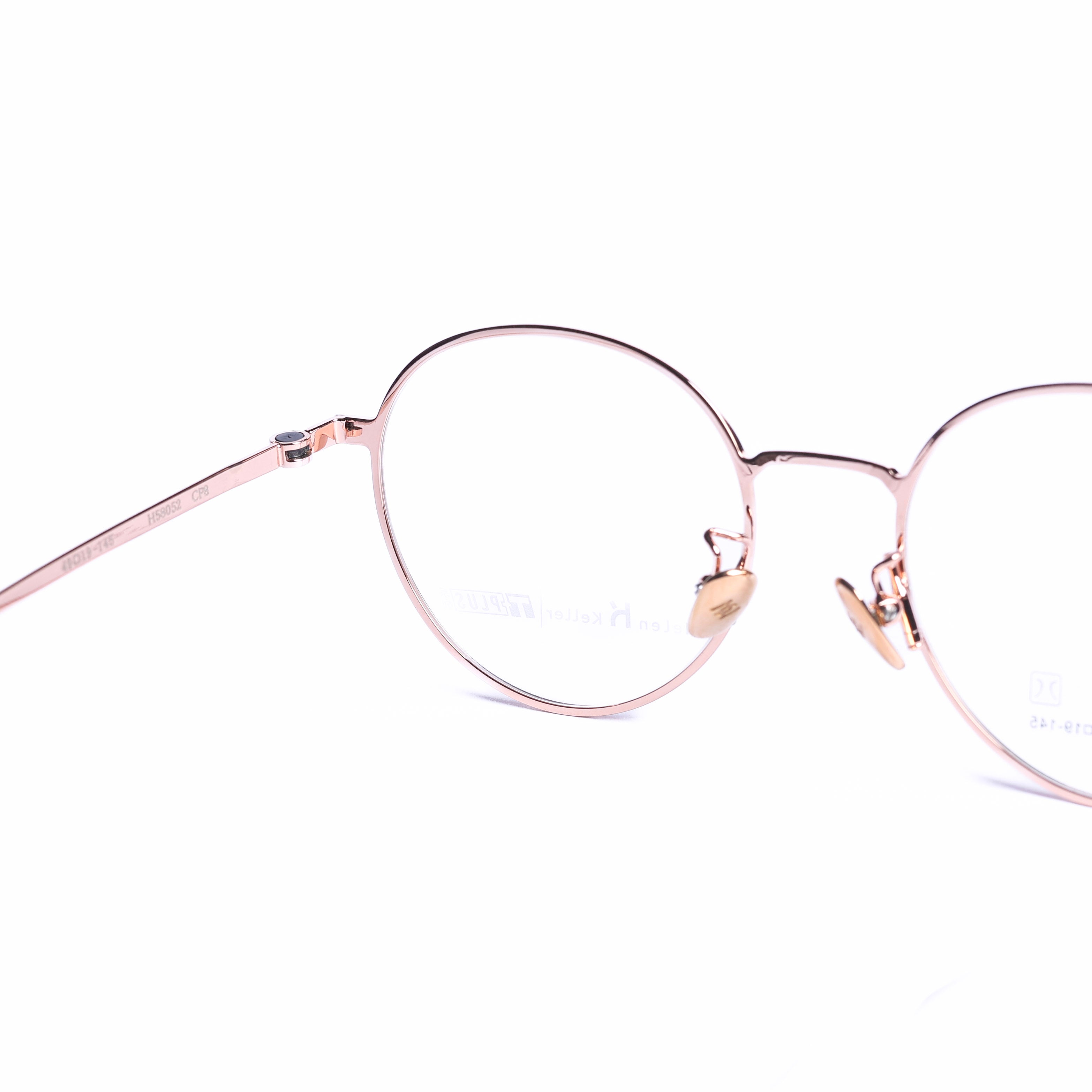 Round Gold Eyeglasses