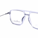 Square Light Blue Transparent Eyeglasses
