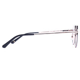 Round Black on Roz Gold Eyeglasses