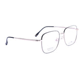Square Black on Pale Gold Eyeglasses