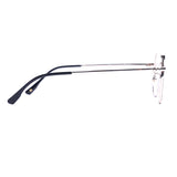 Square Black on Pale Gold Eyeglasses