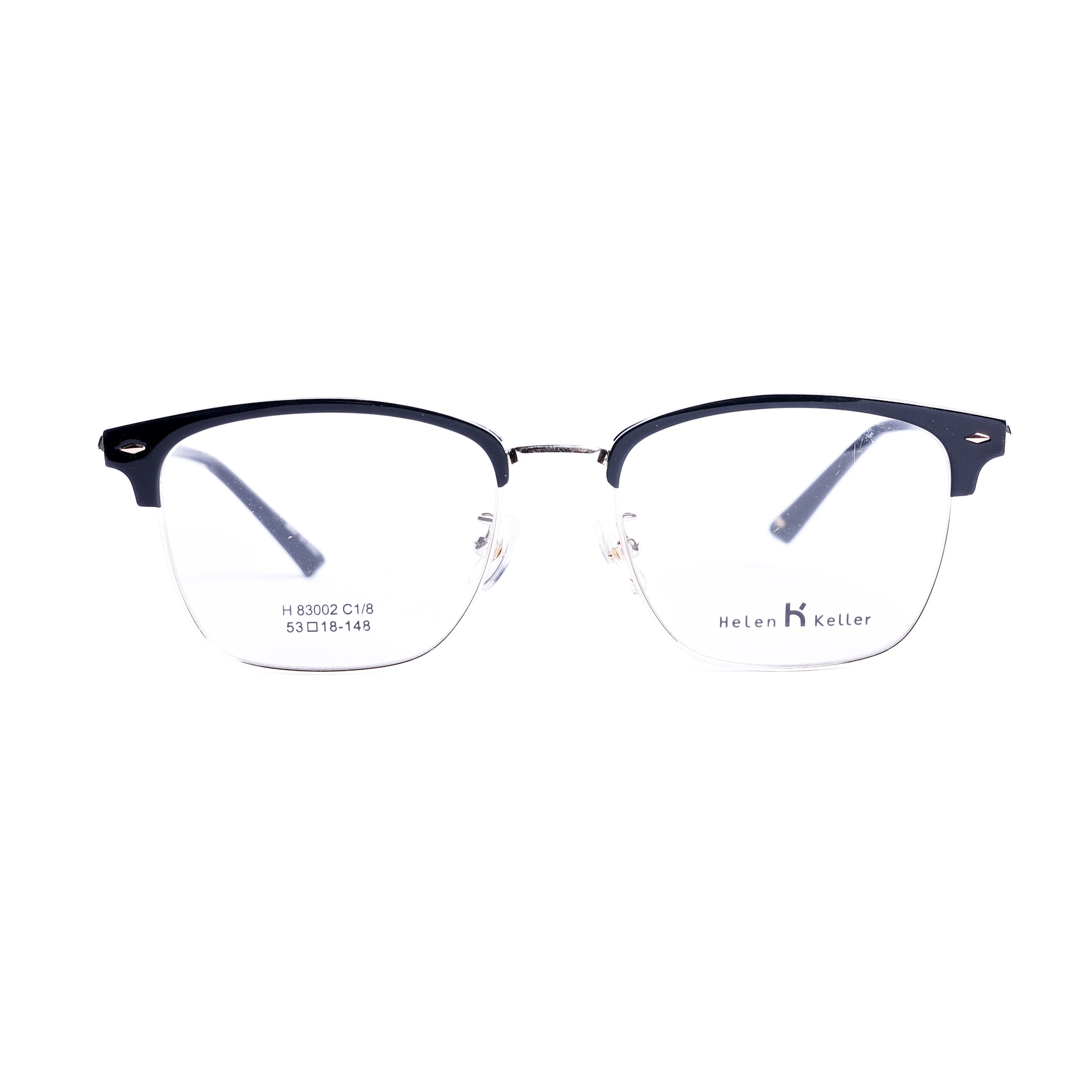 Cat Eye Black on Gold Eyeglasses