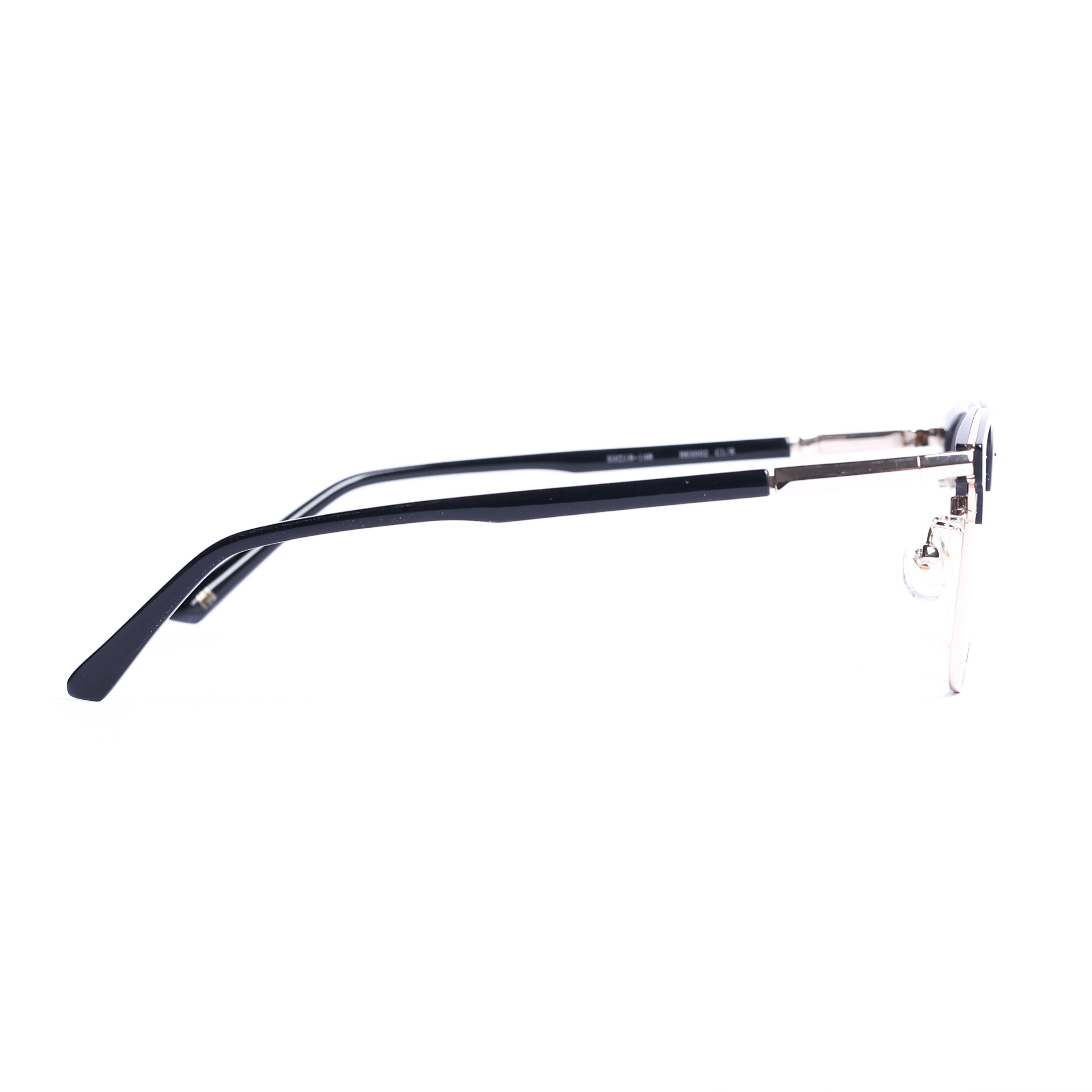 Cat Eye Black on Pale Gold Eyeglasses