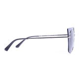 Cat Eye Silver Transparent Blue Sunglasses