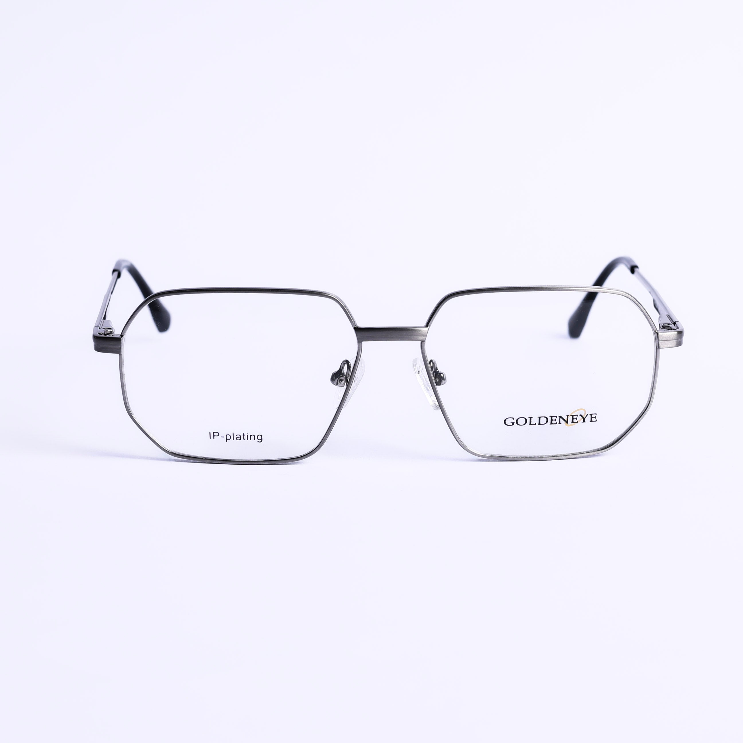 نظارات طبية مربع فضي