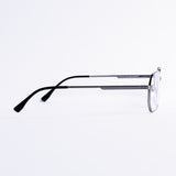 نظارات طبية مربع فضي