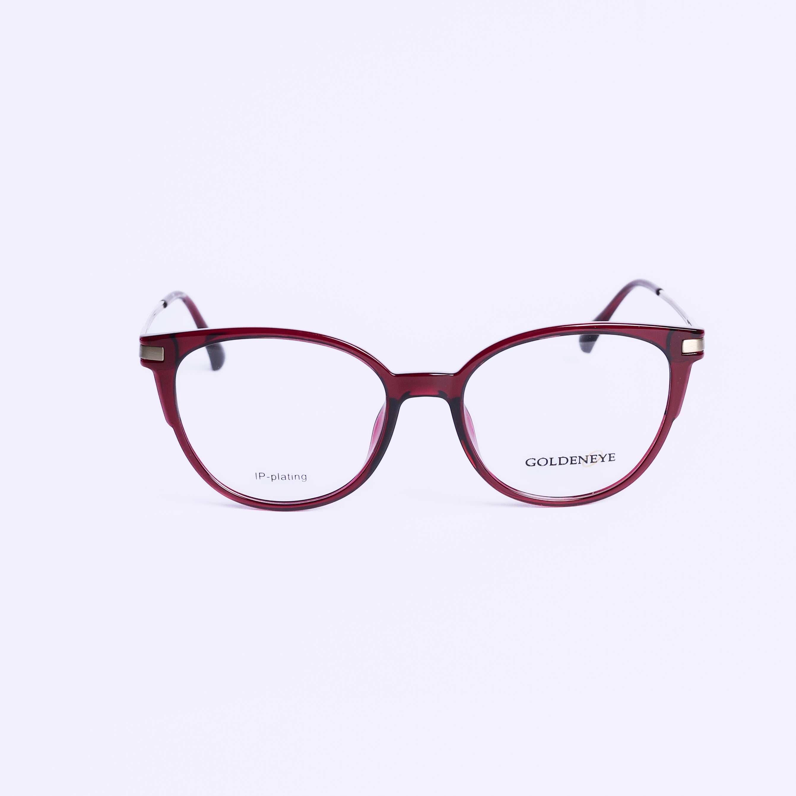 Cat Eye Maroon Eyeglasses