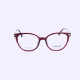 Cat Eye Maroon Eyeglasses