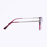 Cat Eye Maroon Eyeglasses