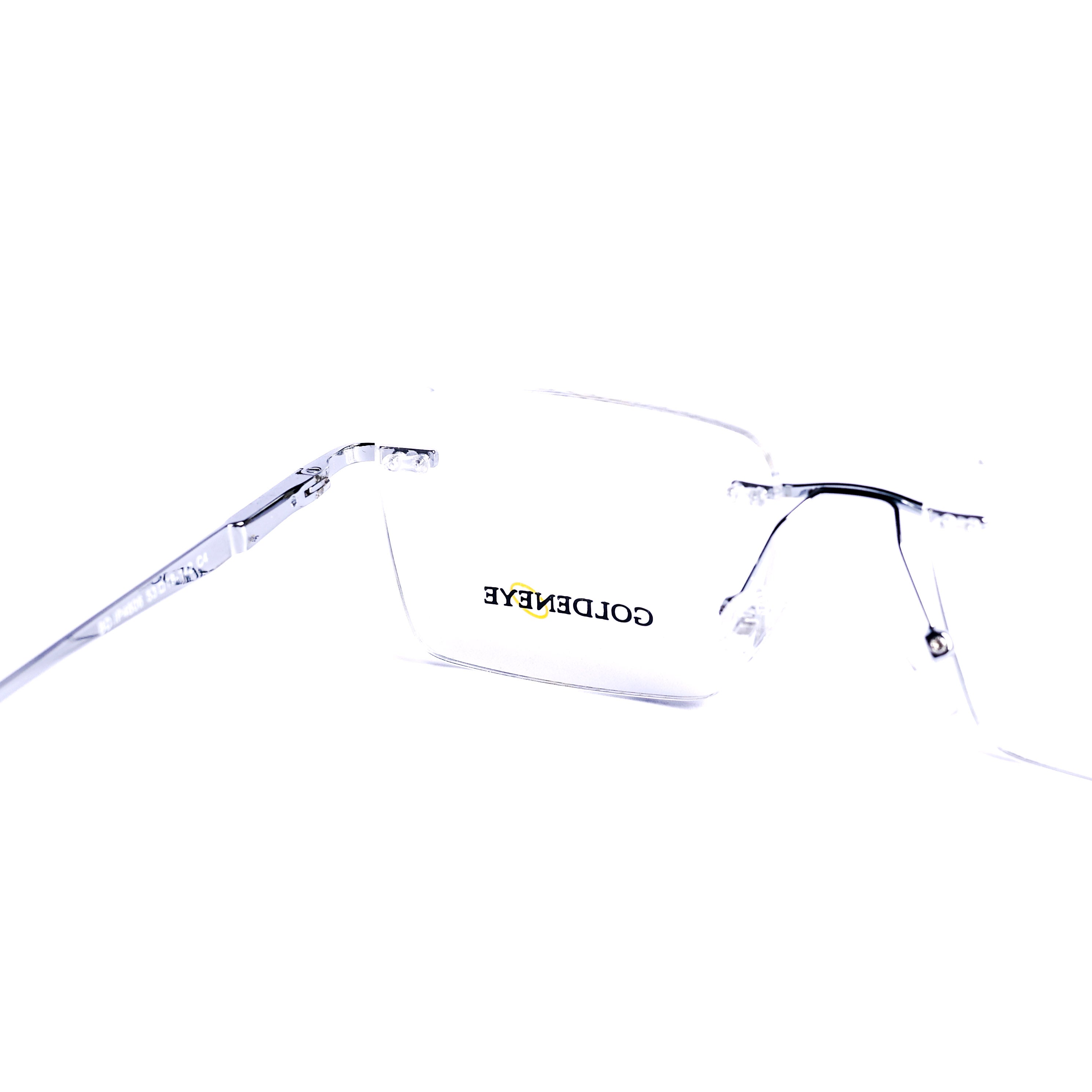 نظارات طبية مربع فضي