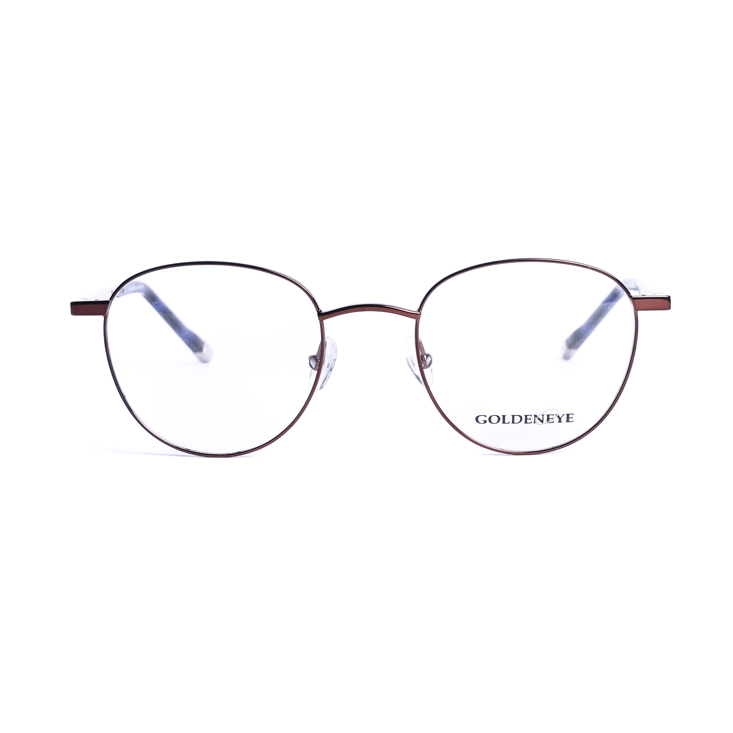 Round Brown Eyeglasses